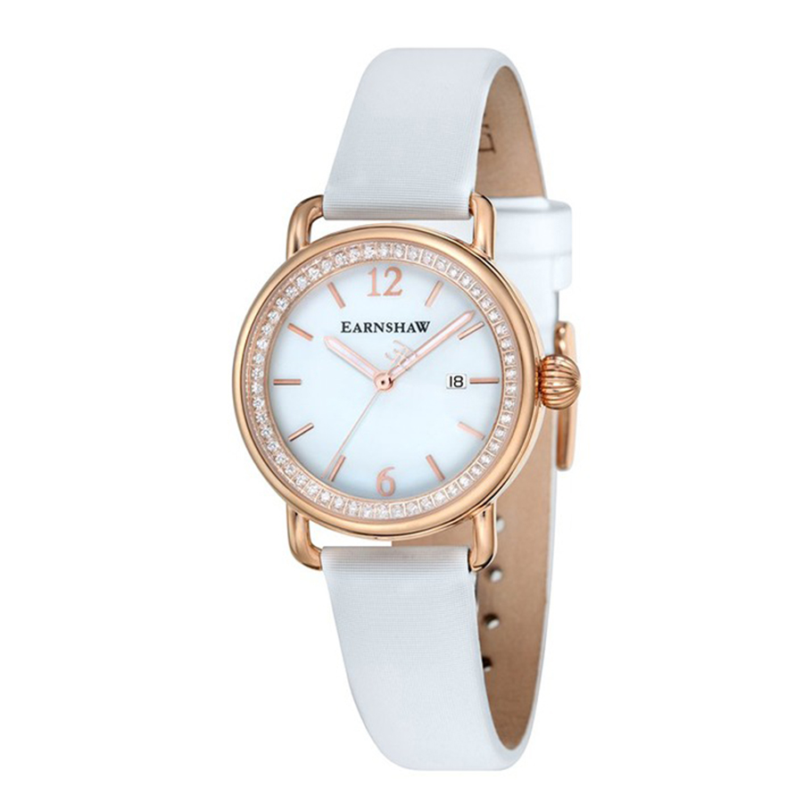Đồng Hồ Nữ Thomas Earnshaw ES-8092-04 Màu Trắng-Vàng Hồng