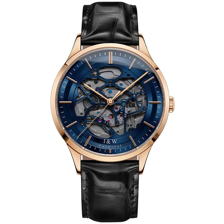 Đồng Hồ Nam I&W Carnival 524G1 Màu Xanh Đen