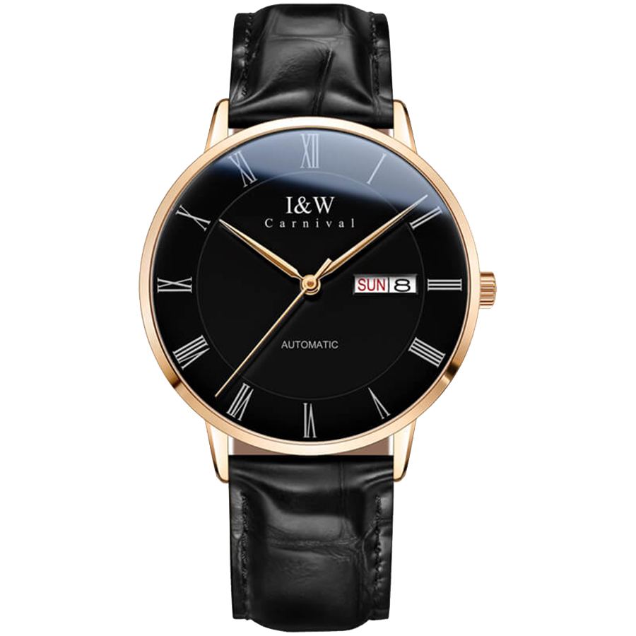 Đồng Hồ Nam I&W Carnival 8861G4 Màu Đen