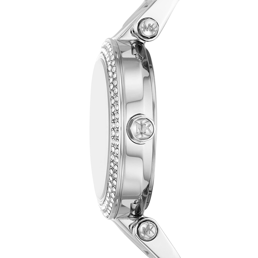 Đồng Hồ Nữ Michael Kors Parker Quartz Crystal White Dial Watch MK6932 Màu Bạc Bản 28mm