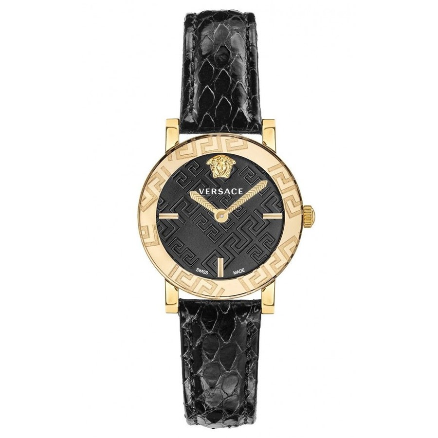 Đồng Hồ Nữ Versace Greca Glass VEU300221 Màu Đen Vàng