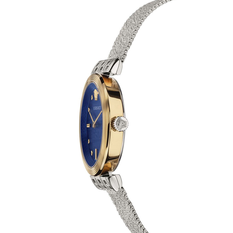 Đồng Hồ Nữ Versace Meander Watch VELW00520 Màu Bạc Mặt Xanh