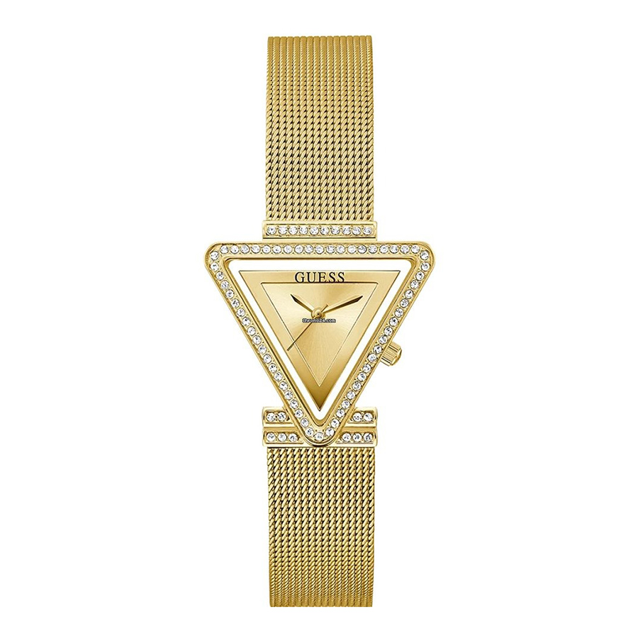 Đồng Hồ Nữ Guess Gold Tone Case Gold Tone Stainless Steel/Mesh Watch GW0508L2 Màu Vàng Gold