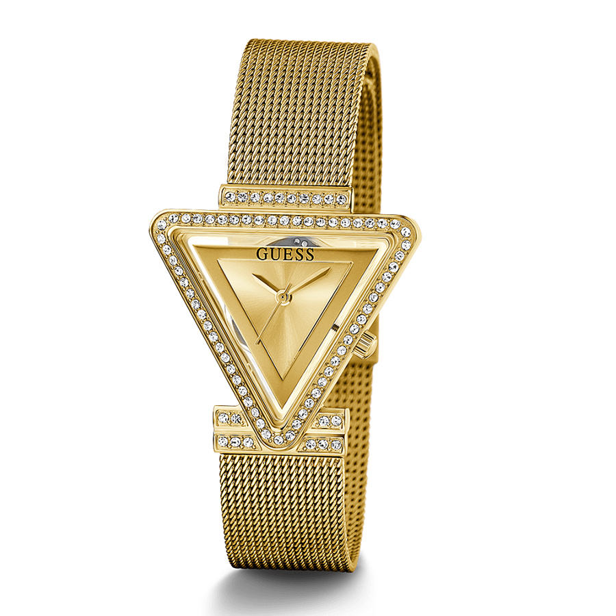 Đồng Hồ Nữ Guess Gold Tone Case Gold Tone Stainless Steel/Mesh Watch GW0508L2 Màu Vàng Gold