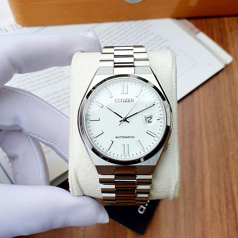Đồng Hồ Nam Citizen Mechanical NJ0150-81A Màu Trắng Bạc