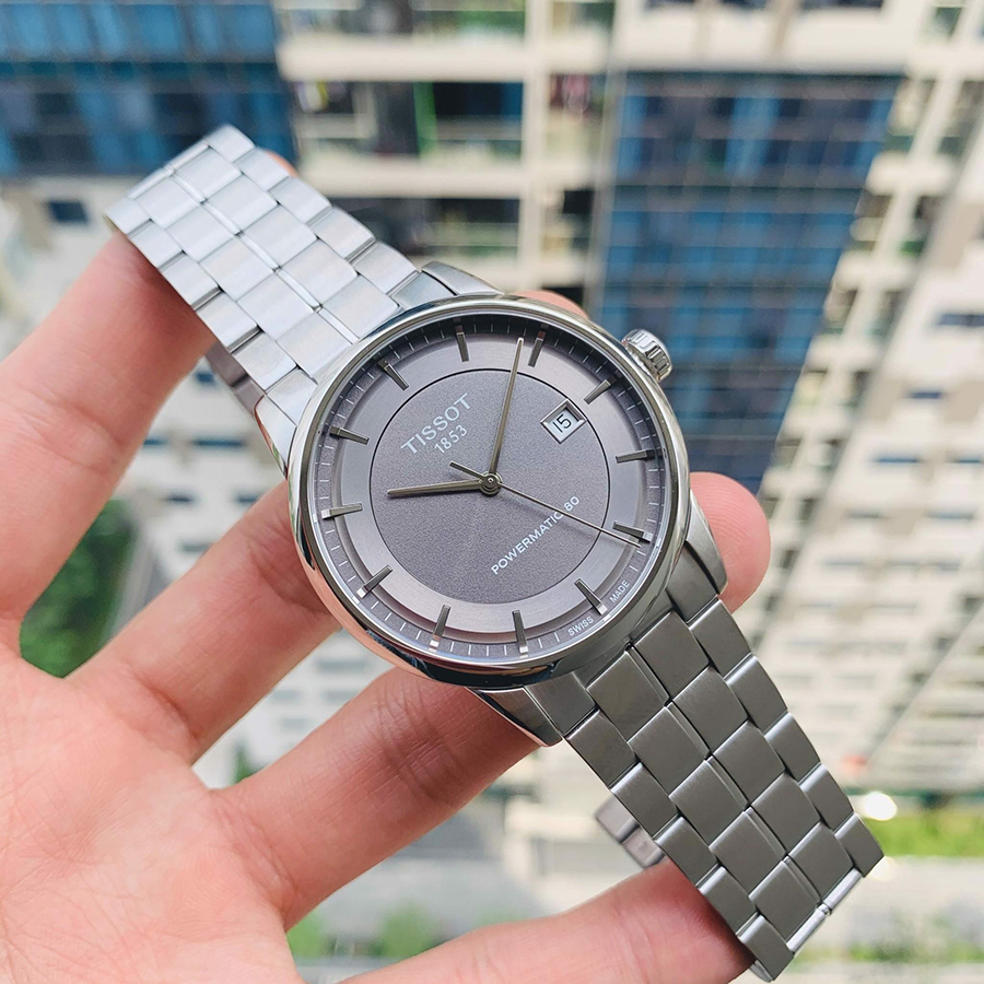 Đồng Hồ Nam Tissot Men Luxury Powermatic 80 T086.407.11.061.00 Màu Xám Bạc