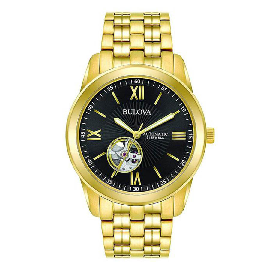 Đồng Hồ Nam Bulova  Automatic 97A132 Màu Vàng Gold
