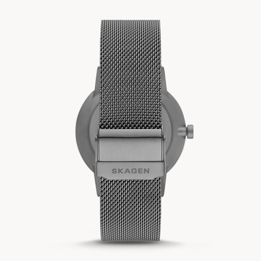 Đồng Hồ Nam Skagen Henriksen Solar-Powered Charcoal Steel Mesh Watch SKW6741 Màu Xám