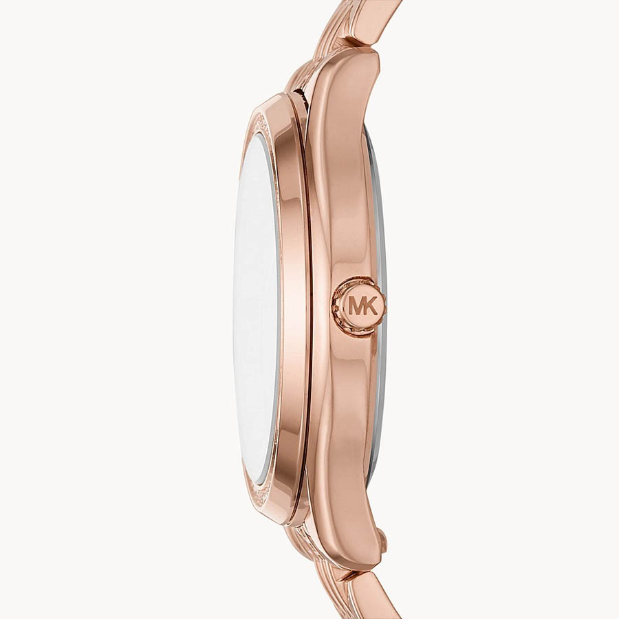 Đồng Hồ Nữ Michael Kors MK Women's Mindy Three-Hand Rose Gold-Tone Stainless Steel MK7085 Màu Vàng Hồng