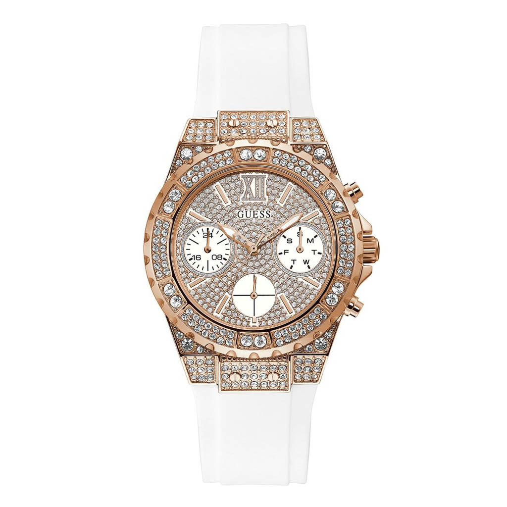 Đồng Hồ Nữ Guess Multi-Function Rose Gold Dial Women's Watch-GW0038L2 Màu Trắng