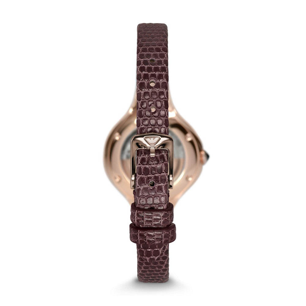 Đồng Hồ Nữ Emporio Armani Fluid Deco Automatic Diamond Mother Of Pearl Dial ARS8250 Màu Nâu