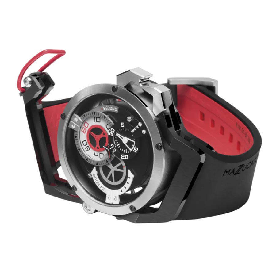 Đồng Hồ Nam Mazzucato Rim Sport Collection Chronograph Watch 46mm 01-BK186 Màu Đỏ