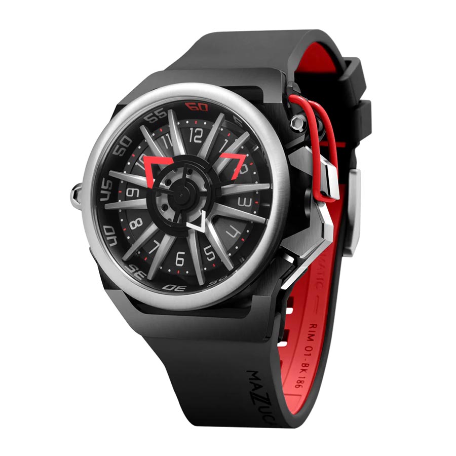 Đồng Hồ Nam Mazzucato Rim Sport Collection Chronograph Watch 46mm 01-BK186 Màu Đỏ