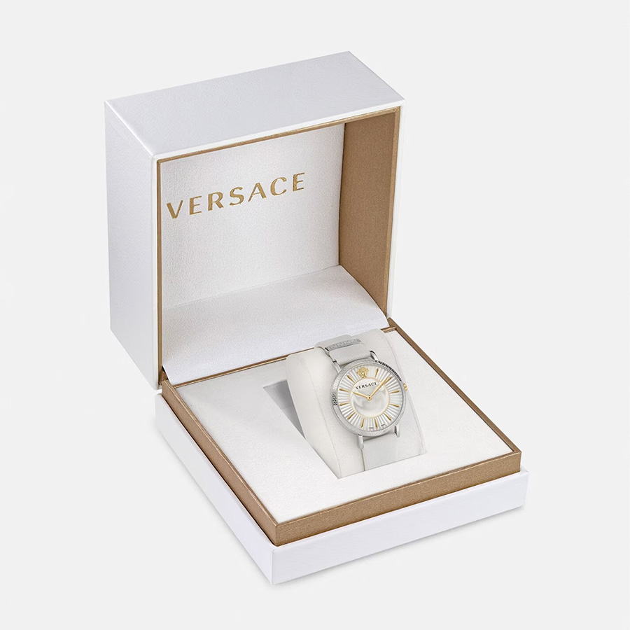 Đồng Hồ Nữ Versace V-Eternal Lady Watch New Arrival PVEJL001-P0022_PNUL Màu Bạc