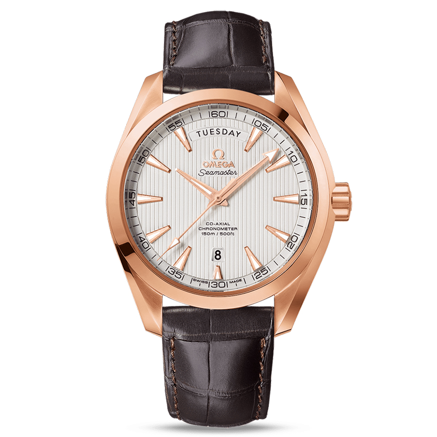 Đồng Hồ Nam Omega Seamaster Aqua Terra 150m Co-Axial Day-Date 41.5mm 18k 231.53.42.22.02.001 Màu Nâu Vàng