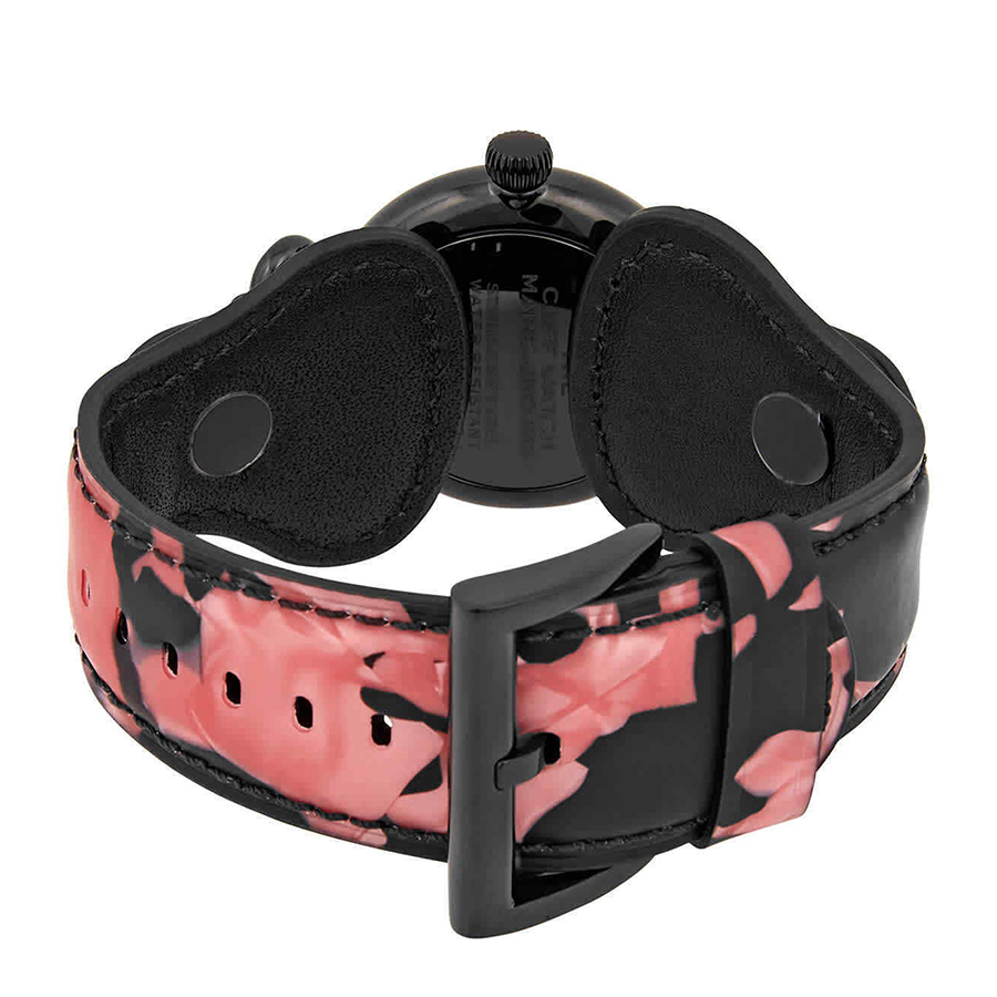 Đồng Hồ Nữ Marc Jacobs The Cuff Quartz Pink Dial MJ0120190885 Màu Đen Hồng