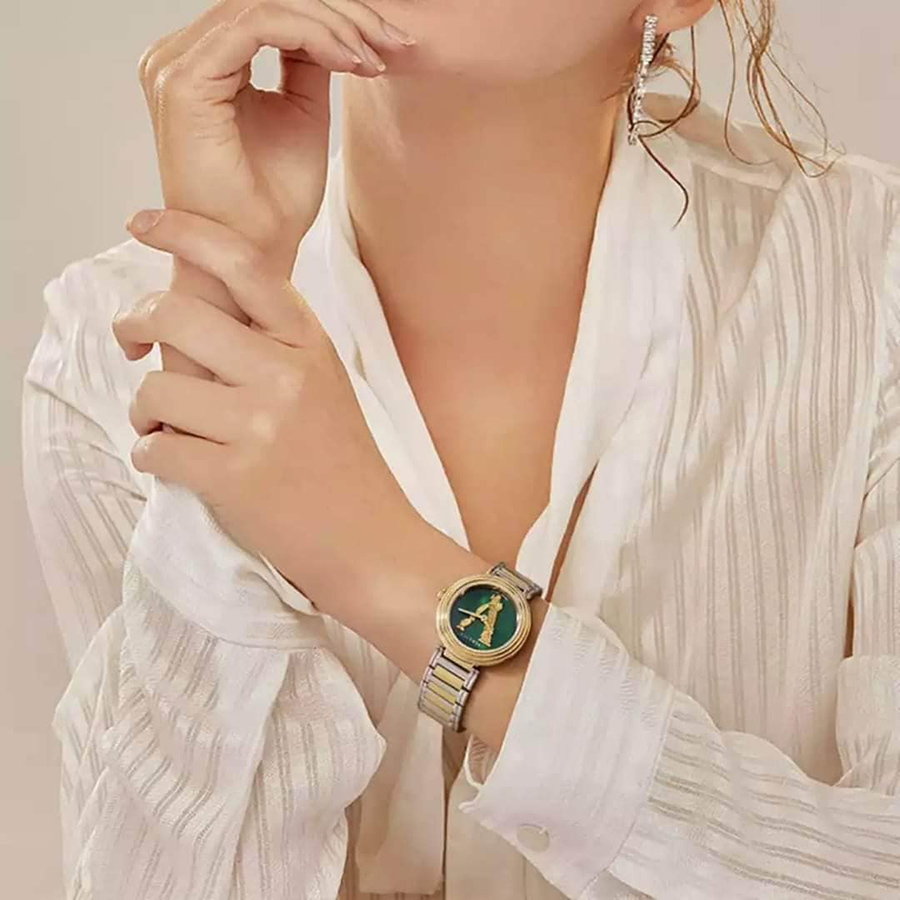 Đồng Hồ Nữ Versace Virtus Mini Màu Demi (Vàng-Bạc)