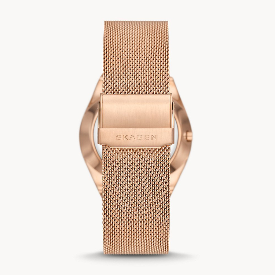 Đồng Hồ Nam Skagen Grenen Stainless Steel Mesh Watch SKW6818 Màu Vàng Hồng
