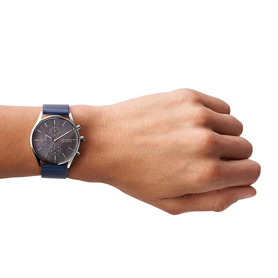 Đồng Hồ Nam Skagen Holst Analog Quartz Watch SKW6653 Màu Xanh Navy