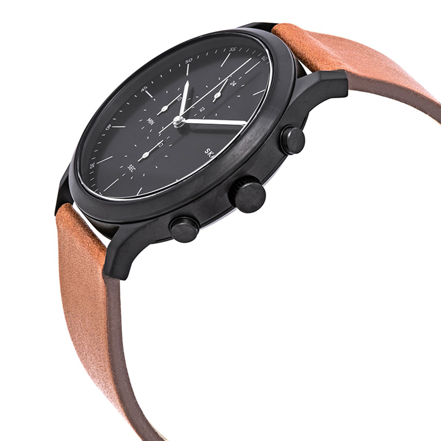 Đồng Hồ Nam Skagen Jorn Leather Watch SKW6465 Màu Nâu Cam