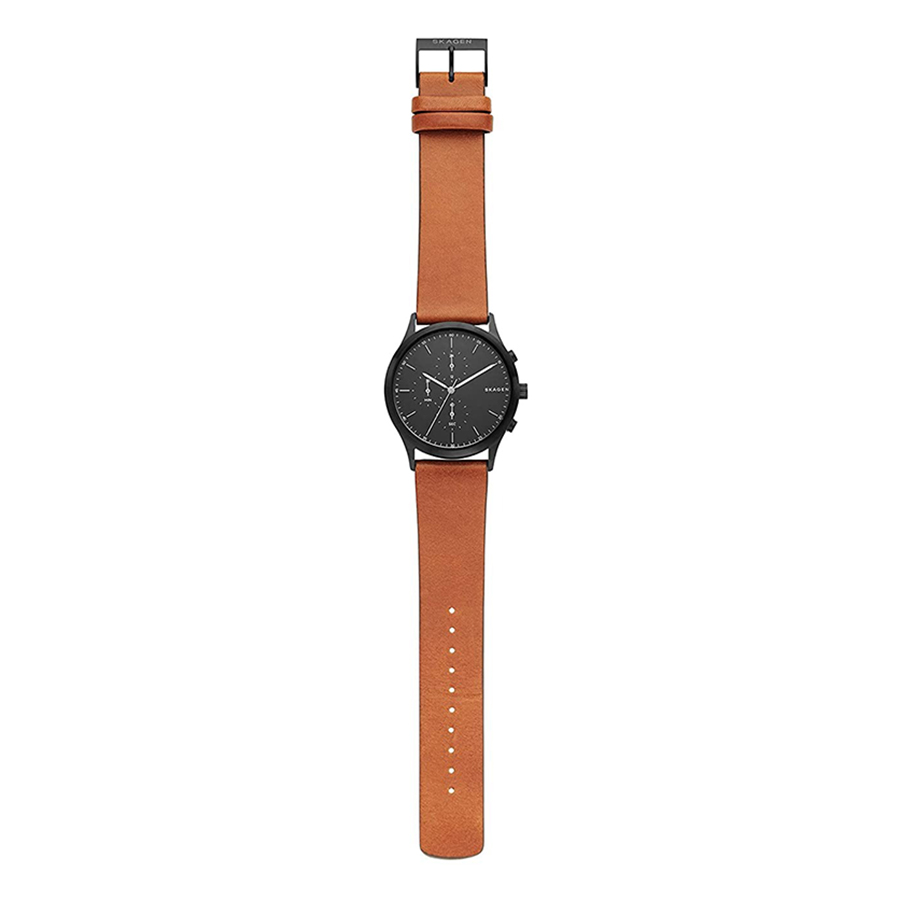 Đồng Hồ Nam Skagen Jorn Leather Watch SKW6465 Màu Nâu Cam