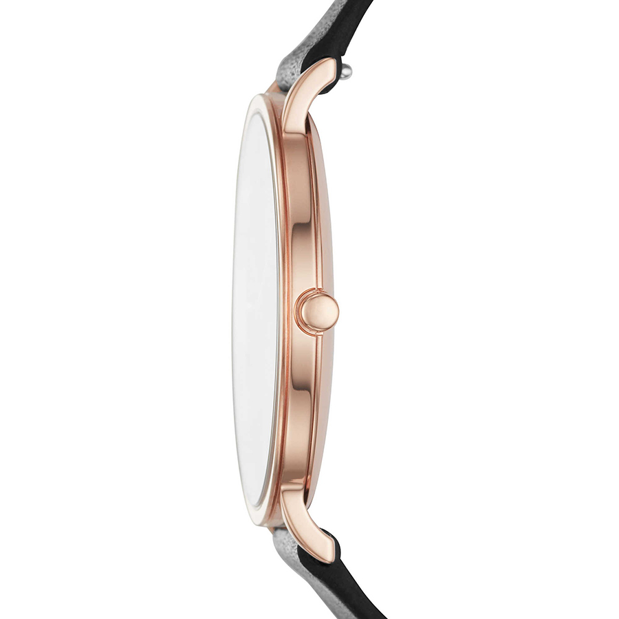Đồng Hồ Nam Skagen Hagen Leather Watch SKW6447 Màu Đen