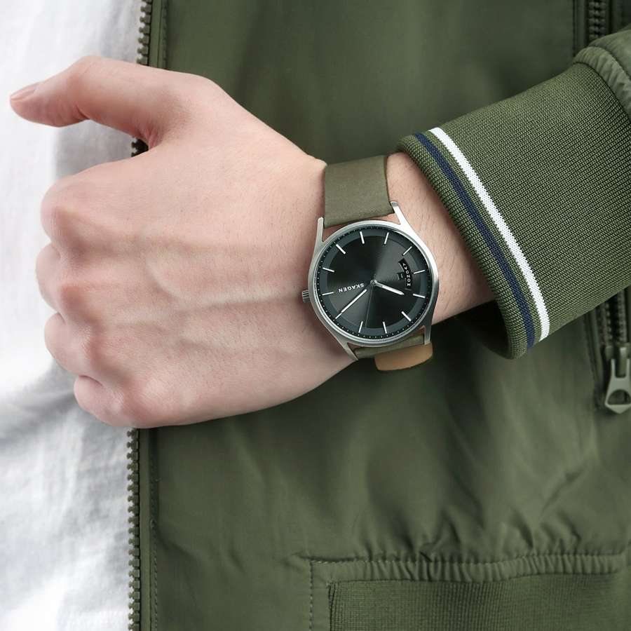 Đồng Hồ Nam Skagen Holst Analog Quartz Watch SKW6394 Màu Xanh