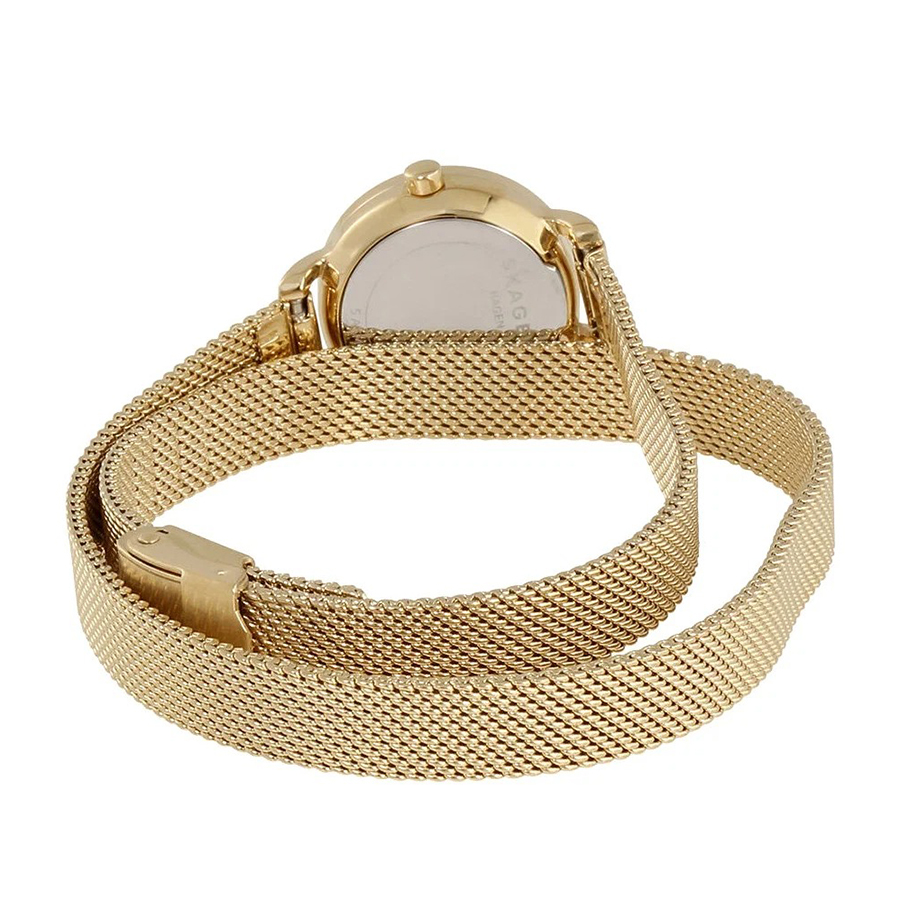 Đồng Hồ Nữ Skagen Double Wrap SKW2600 Màu Vàng Gold