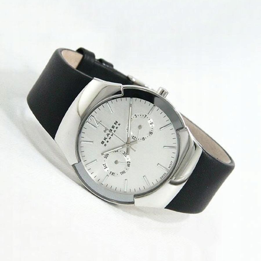 Đồng Hồ Nam Skagen 583XLSLC Quartz Watch Màu Đen