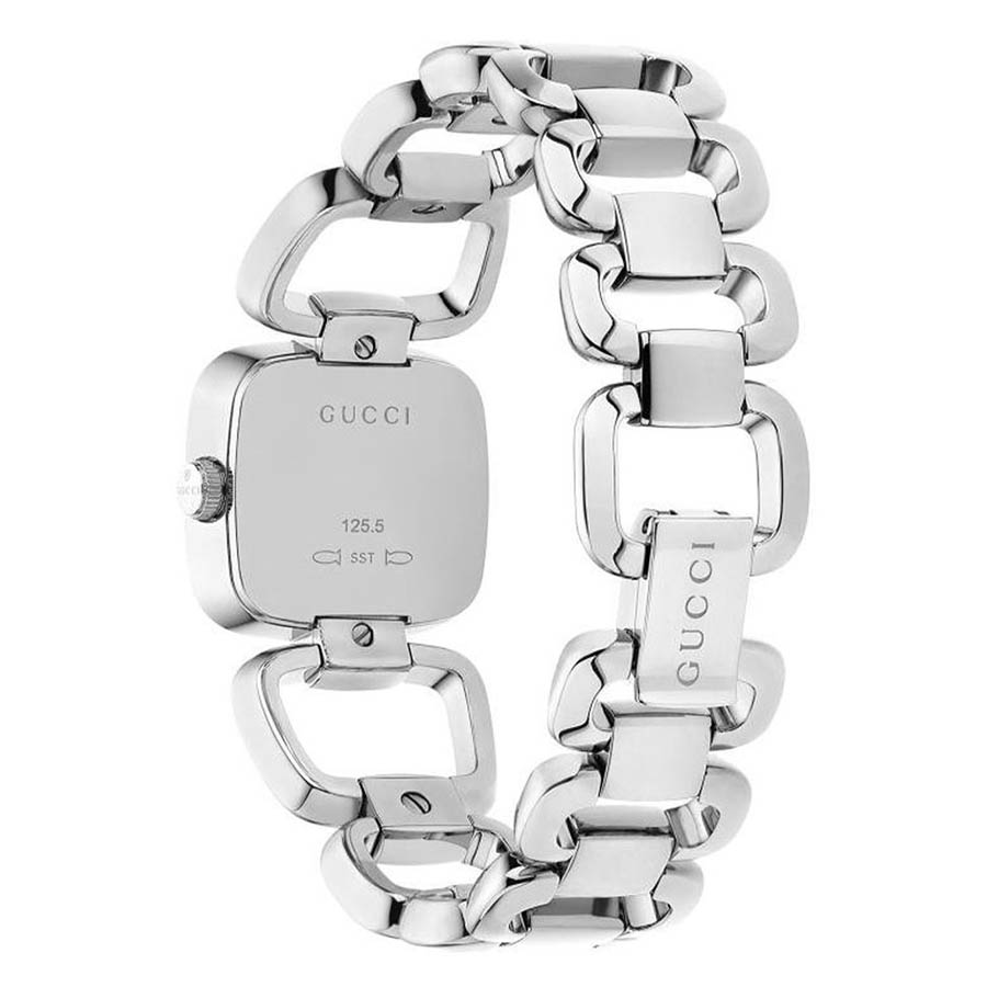 Đồng Hồ Nữ Gucci G-Gucci Blue Dial Stainless Steel Watch 25mm Màu Xanh Bạc