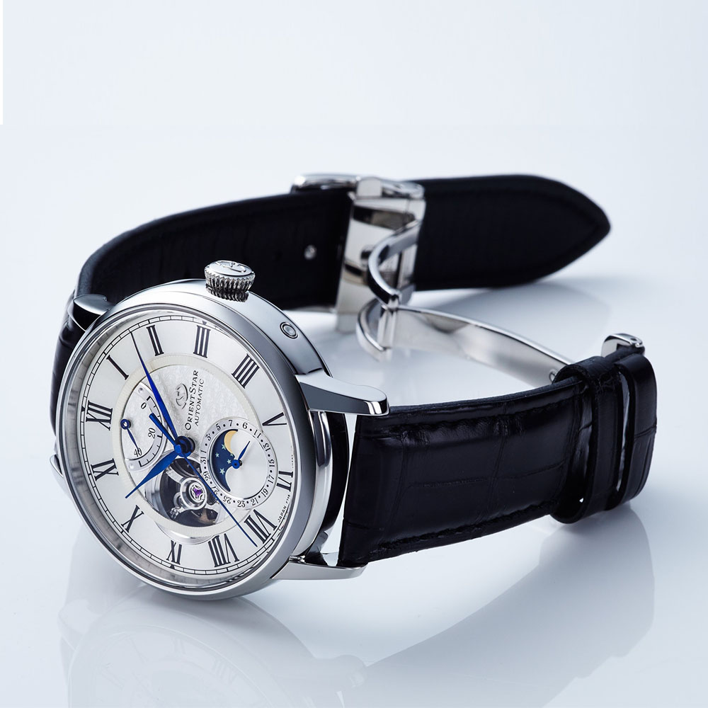 Đồng Hồ Nam Orient Star Moonphase RK-AM0001S Màu Đen