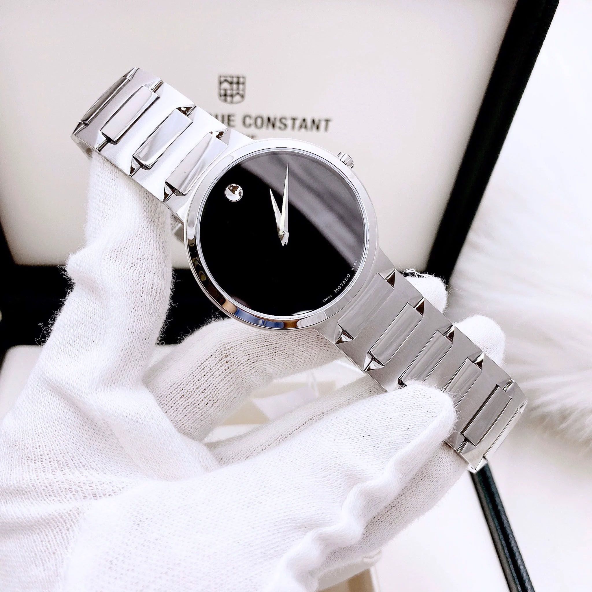 Đồng Hồ Nam Movado Temo 0607292 Màu Bạc
