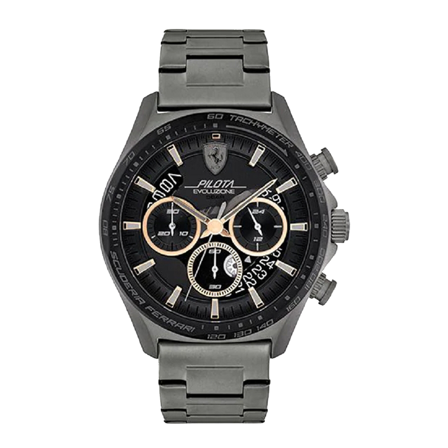 Đồng Hồ Nam Ferrari Pilota Evo 0830824 Màu Đen Xám