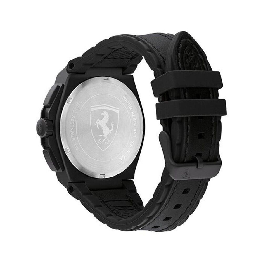 Đồng Hồ Nam Ferrari Scuderia Aspire Black Leather Men Watch 0830867 Màu Đen-Vàng Hồng