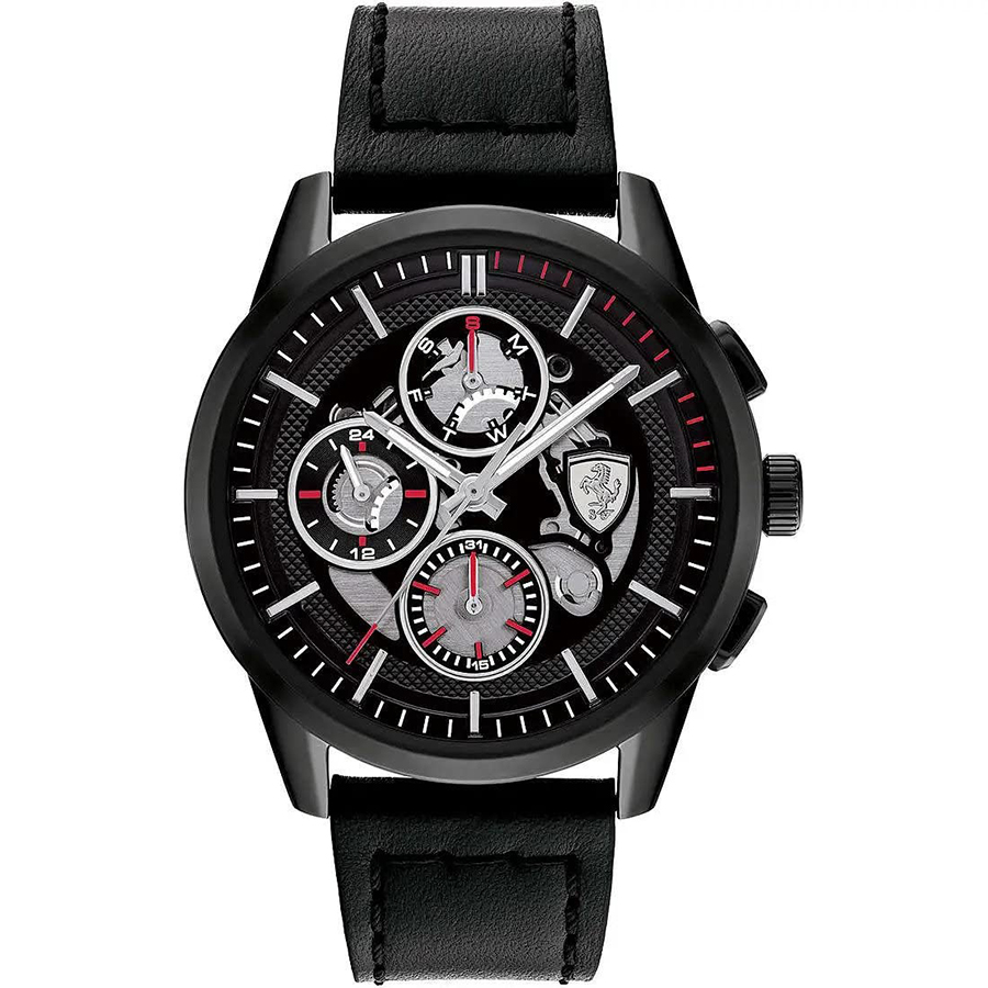 Đồng Hồ Nam Ferrari Grand Tour Analog Black Dial Men's Watch-0830829 Màu Đen