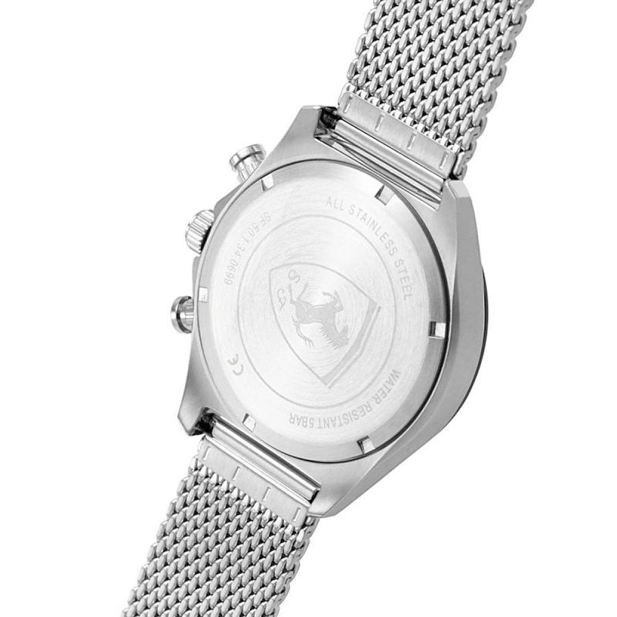 Đồng Hồ Nam Ferrari Pilota Evo 0830826 Màu Đen Bạc