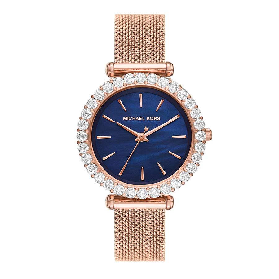 Đồng Hồ Nữ Michael Kors MK Darci Crystal Rose Gold & Blue MK4630 Màu Vàng Hồng