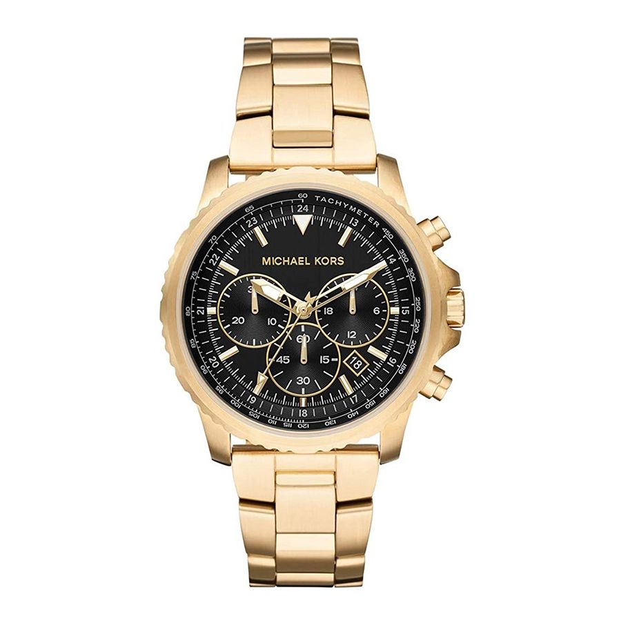 Đồng Hồ Nam Michael Kors Theroux Chronograph Gold Watch 42mm MK8642 Màu Vàng Gold