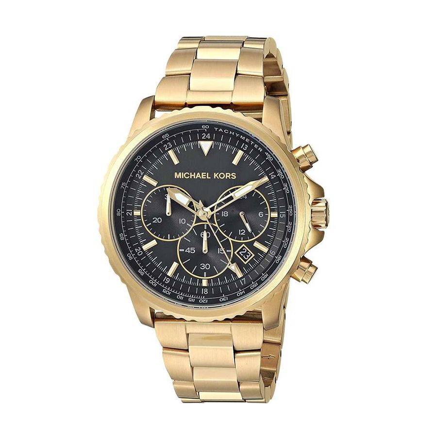Đồng Hồ Nam Michael Kors Theroux Chronograph Gold Watch 42mm MK8642 Màu Vàng Gold