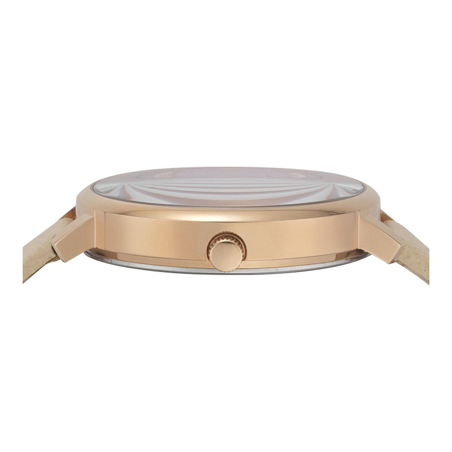 Đồng Hồ Nữ Versus Versace Women's Rose Gold La Villette Strap Watch VSP1S2221 Màu Trắng Be