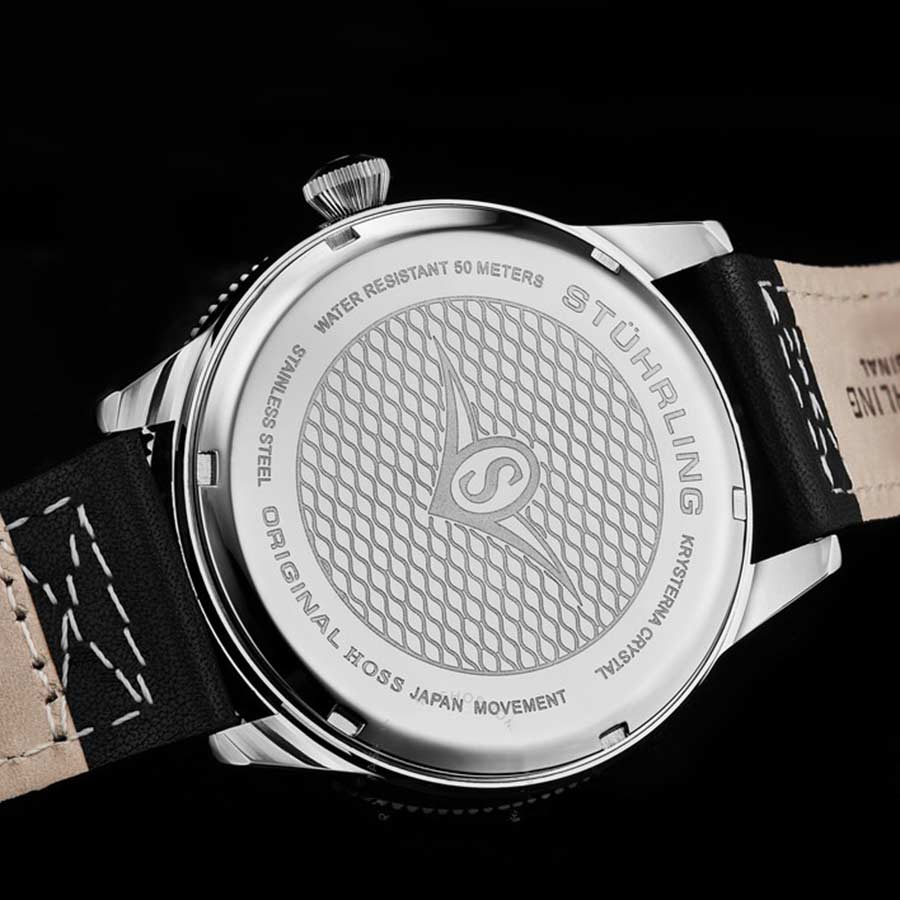 Đồng Hồ Nam Stuhrling Aviator Men's  Watch M16424 Màu Đen