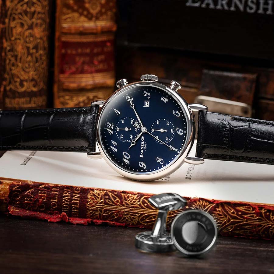 Đồng Hồ Nam Thomas Earnshaw Grand Legacy Men's Watch ES-8089-03 Màu Đen