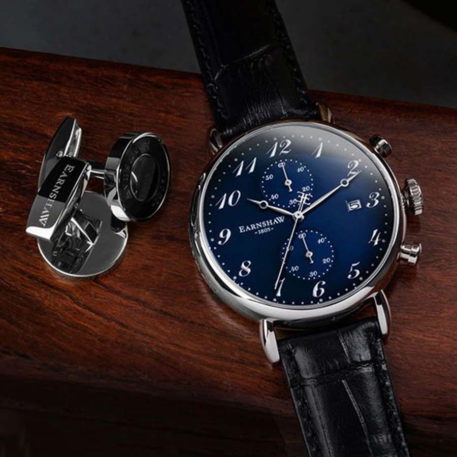 Đồng Hồ Nam Thomas Earnshaw Grand Legacy Men's Watch ES-8089-03 Màu Đen