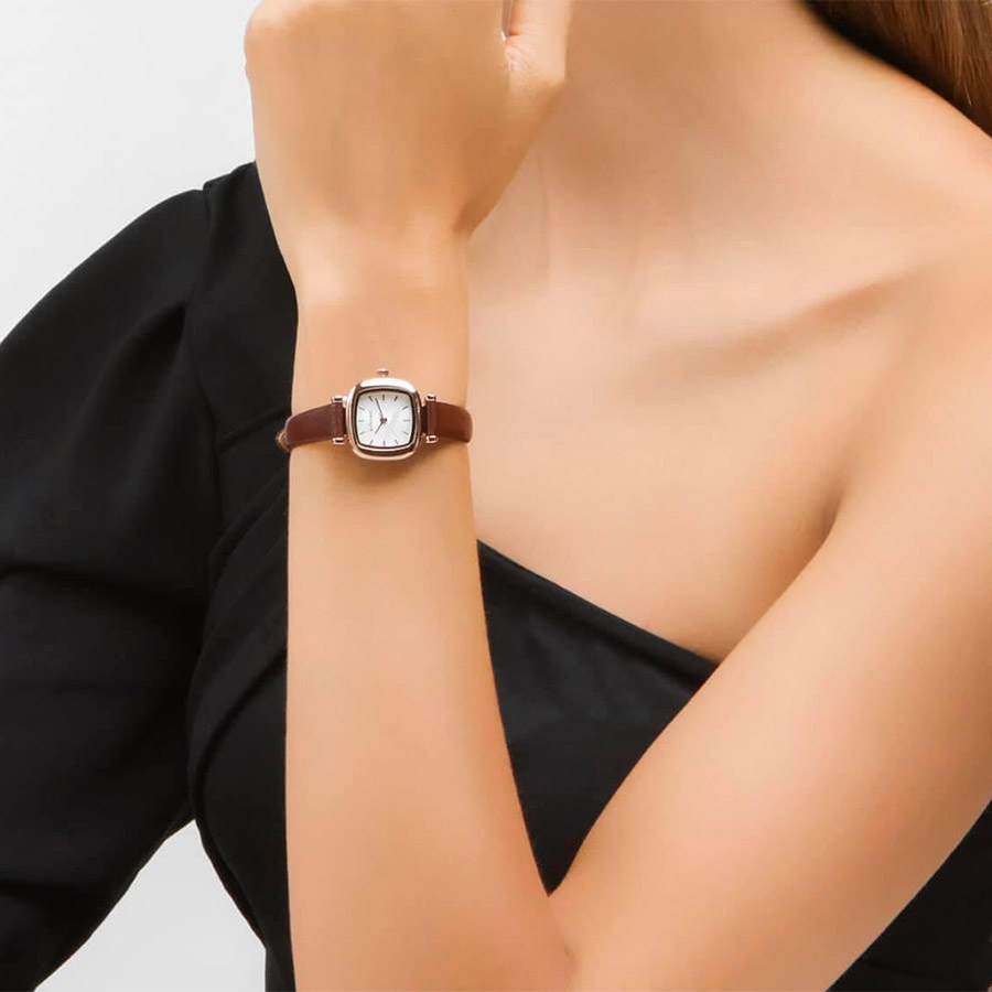 Đồng Hồ Nữ Sunlight For Women Dây Da Màu Nâu