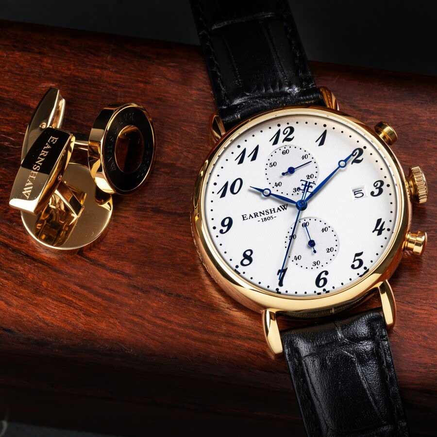 Đồng Hồ Nam Thomas Earnshaw Grand Legacy Men's Watch ES-8089-04 Màu Đen