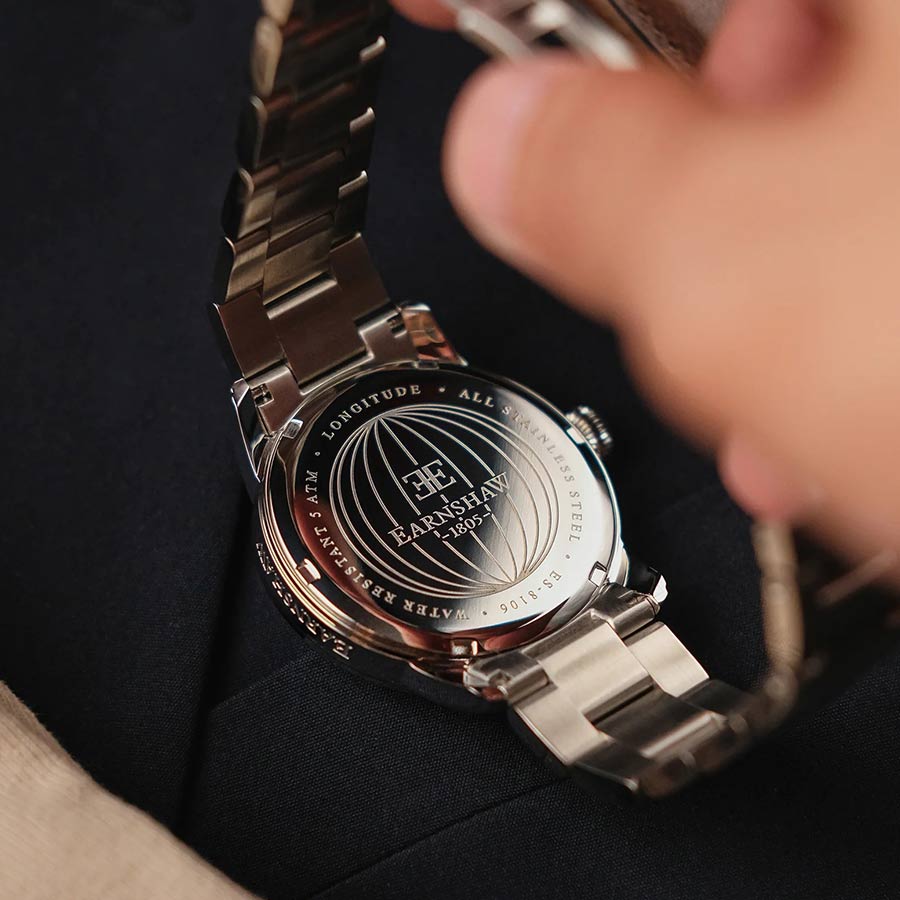 Đồng Hồ Nam Thomas Earnshaw Longitude Men's Watch ES-8106-22 Màu Bạc