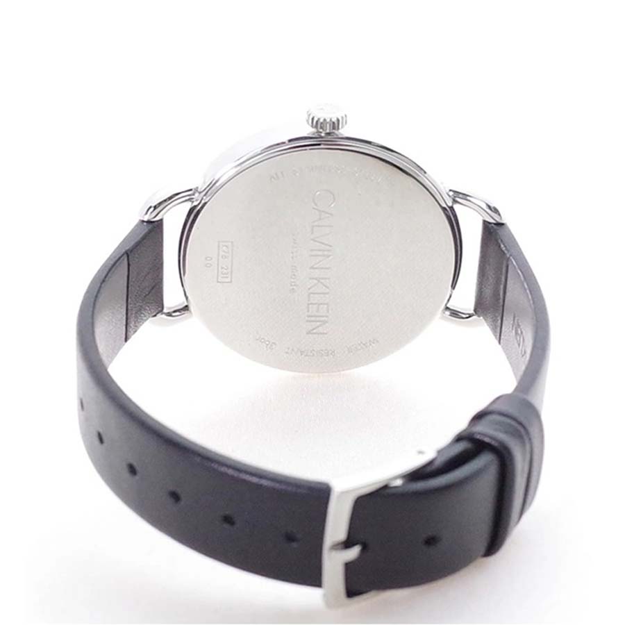 Đồng Hồ Nữ Calvin Klein Women's Even Leather Watch K7B231CY Màu Trắng Đen