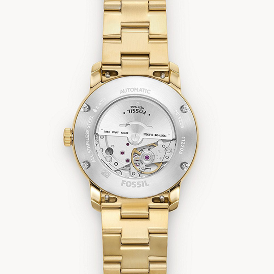 Đồng Hồ Nữ Fossil Heritage ME3226 Màu Trắng Vàng