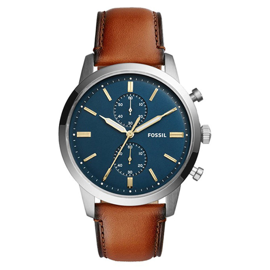 Đồng Hồ Nam Fossil 44mm Townsman FS5279 Màu Xanh Nâu