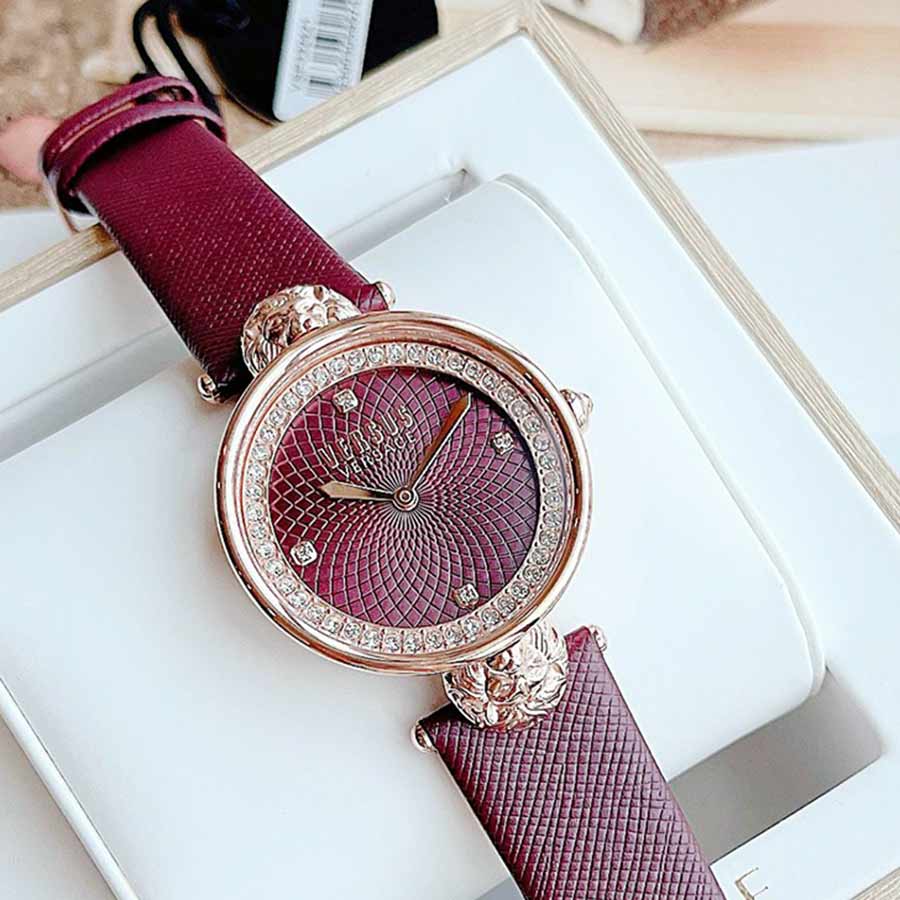 Đồng Hồ Nữ Versus Versace Victoria Harbour VSP333421 Màu Tím Đỏ